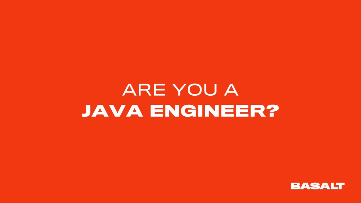 basalt_it's tweet image. We are HIRING and could be choosing YOU to join our gathering!!!
Could this be you or someone you know? RT, Tag or Apply: careers@basalt.co
#Basalt #Careers #JavaEngineers #Java #DevJobs #DevHire #DevLife #JavaRecruit