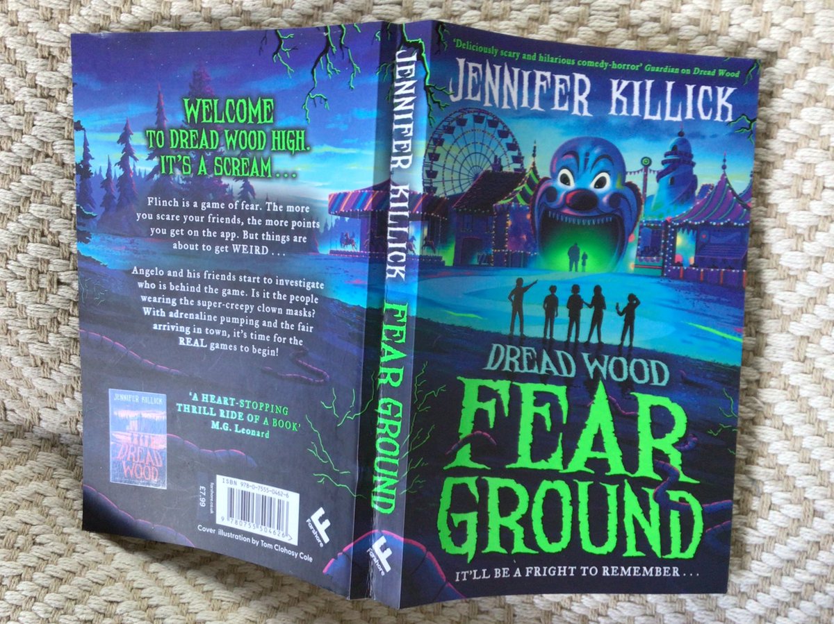 writeaboutbooks's tweet photo. The 2nd adventure in the #DreadWood series @JenniferKillick is definitely not for the squeamish! Once again Tom Clohosy Cole’s brilliant cover hints at what’s to come. It’s funny & frightening, ending with an unsolved mystery to pave the way for #FlockHorror @FarshoreBooks https://t.co/Gu0XMBH3L8