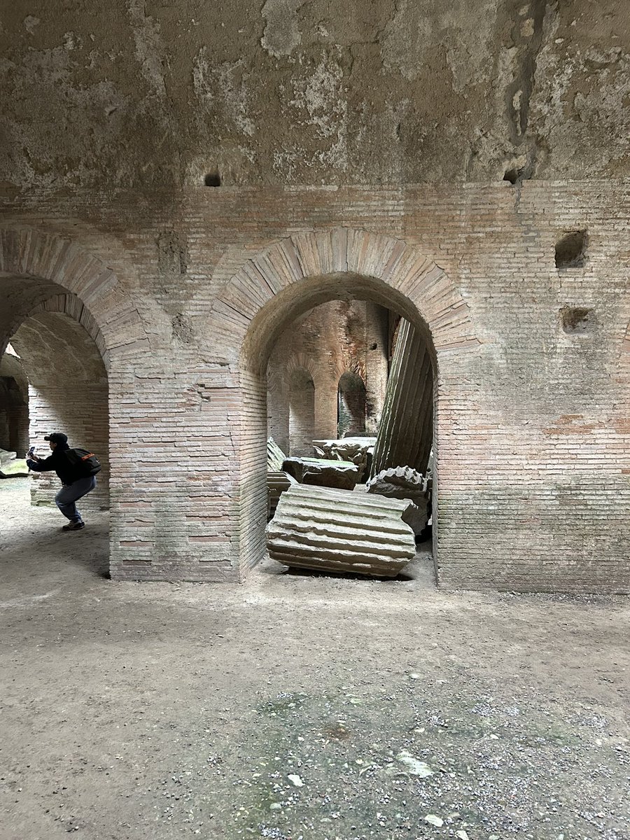 A stunning amphitheatre at Pozzuoli, complete with underground tunnels and areas for gladiators and animals to await their fate…..