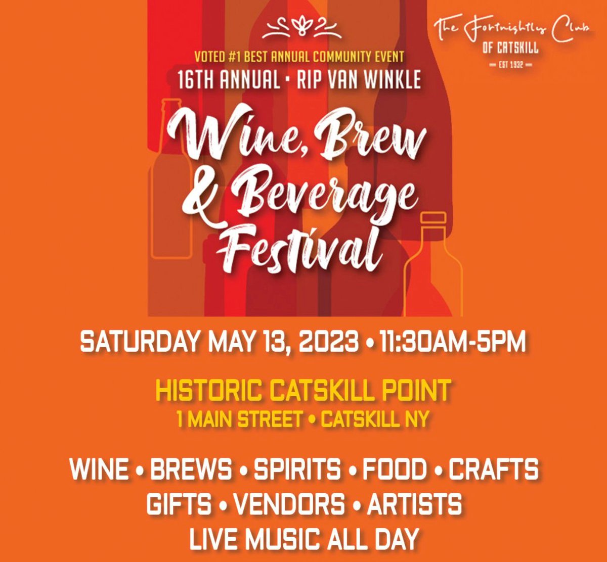 Starcode's tweet photo. Starcode LIVE in Catskill, NY!  Catch them at 4p on May 13th at the Rip Van Winkle Wine, Brew and Beverage Festival!  Tickets available in advance, or at the door.
https://t.co/6QkHpOu1SF https://t.co/xS1pcKpCaC
