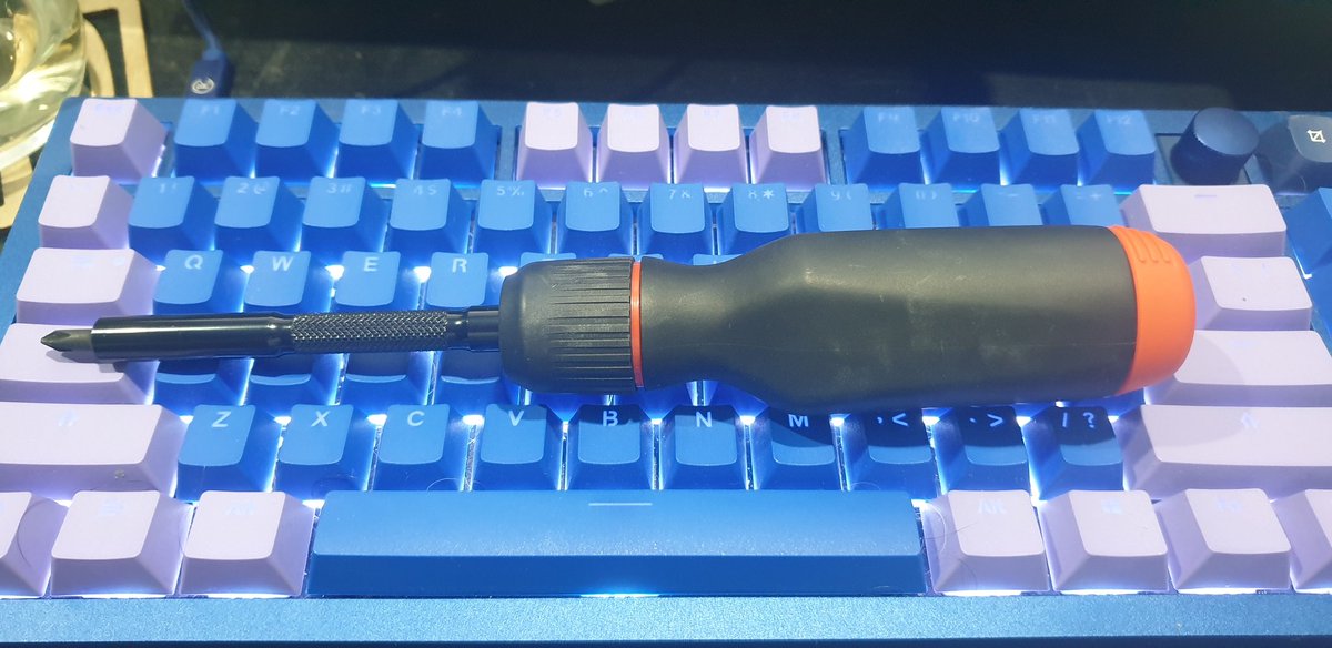 After a month or so of light use, this baby has finally been properly blooded.
✅ Noctua NT-H1 stains on the shaft.
✅ Big scrape in black coating
✅Magnetic bit deployed to get the dropped screw from underneath the GPU

She's a proper screwdriver now!