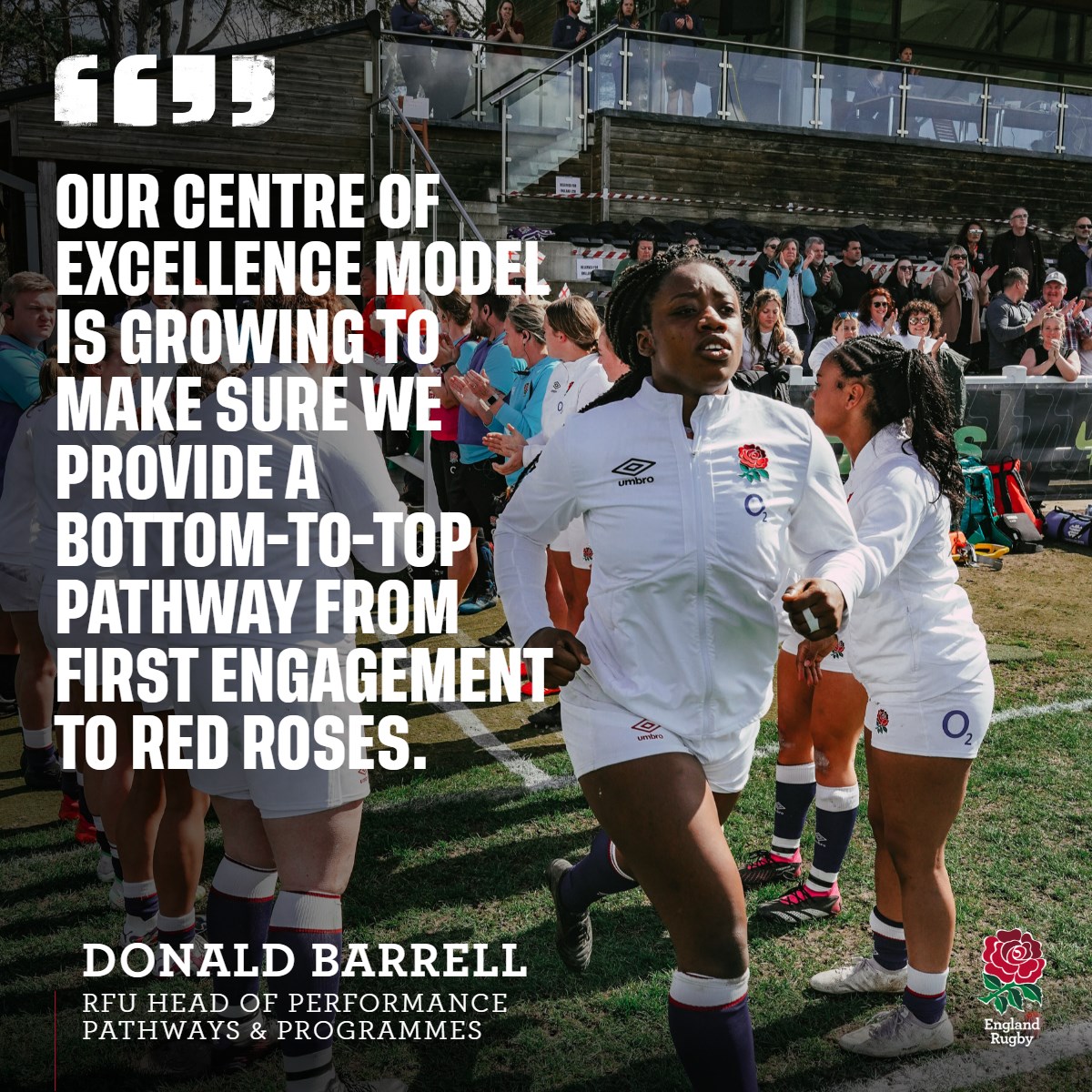 EnglandRugby's tweet photo. 𝗘𝗩𝗘𝗥𝗬 𝗥𝗢𝗦𝗘 🌹

An important development for the future of our women's pathway programme. More 👇