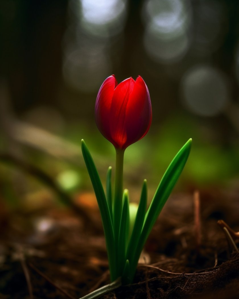 'Nature's paintbrush never fails to amaze 🎨🌷 #TulipLove #MacroPhotography #ForestWalks'