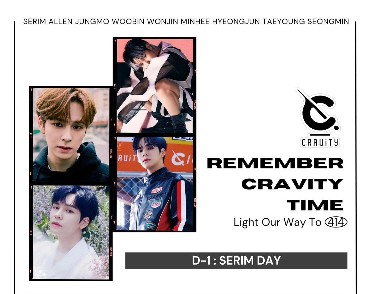 CRAVITY_Brasil's tweet photo. [🎂🌟]
D-1 para o aniversário do Cravity✨
Mande uma mensagem para o Serim do passado e o Serim do presente💕

#RememberCRAVITYTimeChallenge
#CRAVITY_REMEMBER_OUR_TIME
@CRAVITY_twt @CRAVITYstarship https://t.co/Wm4IaPKyHs