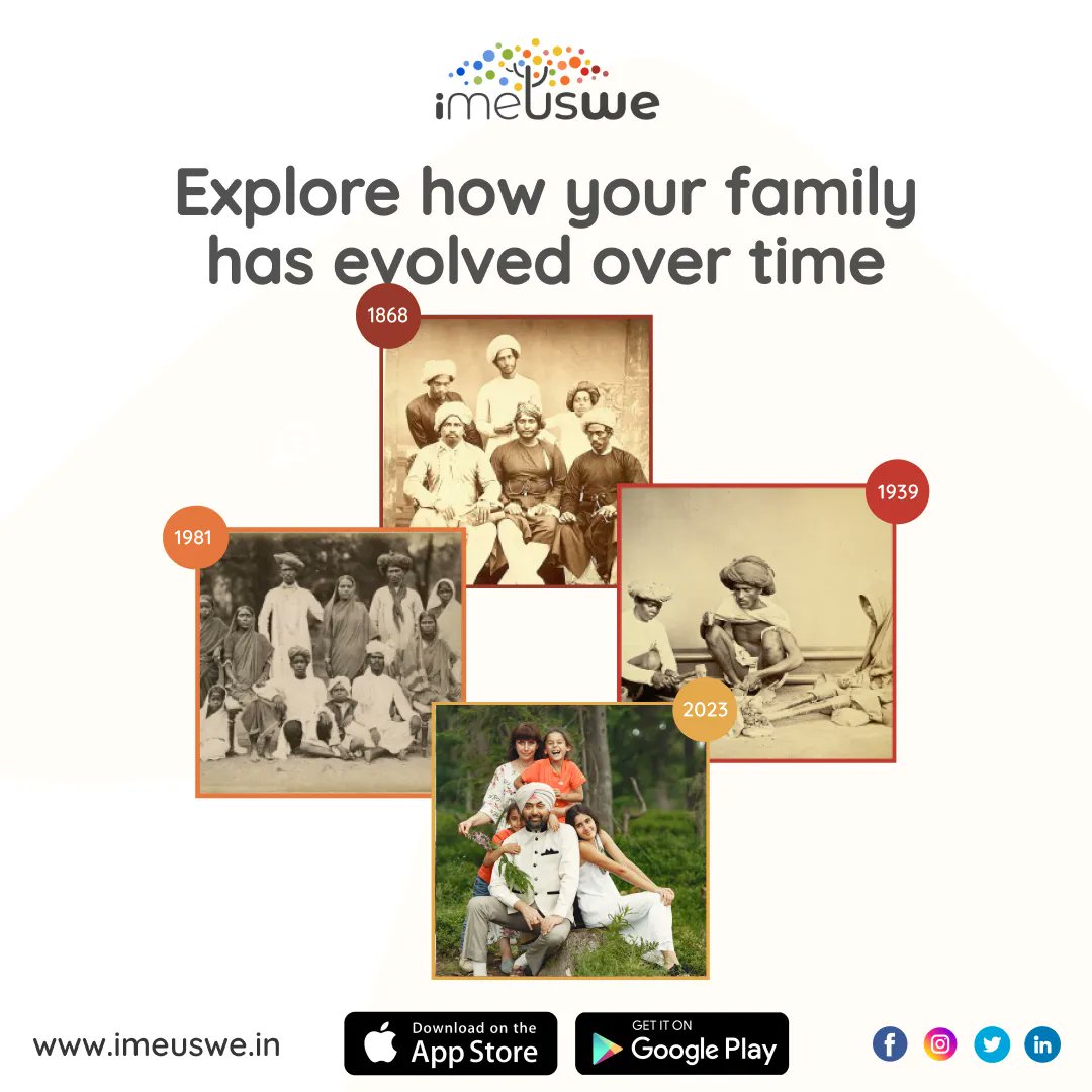iMeUsWe_in's tweet photo. Have you ever wanted to find out more about your #FamilyHistory? Discover the #FamilyRoots of your #Ancestors, create and share your stories, preserve unique family history for generations to come. 

Download #iMeUsWe - https://t.co/eY8kSw4i0Y 

#FindOldRecordes #AddStories https://t.co/sa9Dkp3O89