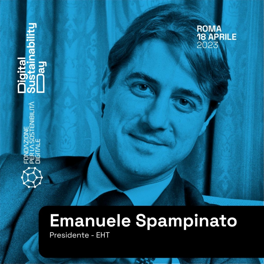 .<a href="/SpampinatoE/">Emanuele Spampinato</a>, Presidente <a href="/Eht_Italia/">EHT</a>, parteciperà alla Tavola Rotonda “#SostenibilitàDigitale: la sfida delle competenze per le nuove generazioni” al nostro #DigitalSustainabilityDay!

Prenota un posto all’evento 👉🏻 eventbrite.it/e/biglietti-di…