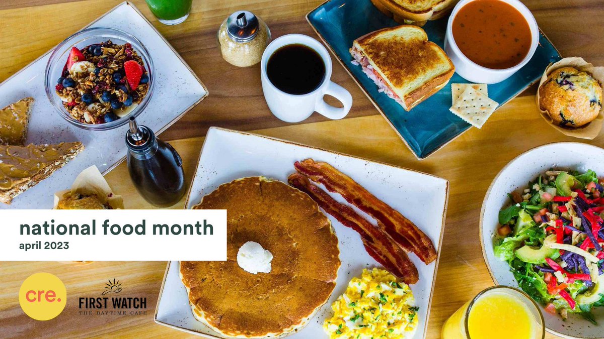 It's #NationalFoodMonth! 

Our second shoutout goes to First Watch. Check out their newest Spring Menu items! 🥞🥓🍳

Need a First Watch in your community? Reach out to us today!

🔗 cre.expert/national-food-…

#CRE #Retail #CommercialRealEstate #TenantRep