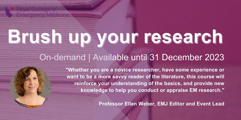 RCEM Events (@rcemevents) on Twitter photo Want to submit an abstract for #RCEMasc but think you don’t have enough research experience?
Covering topics such as ethics, patient involvement & avoiding bias, our Brush up your research event can help you prepare. <a href="/emjeditor/">Ellen Weber</a> explains why ⬇️
Book now: bit.ly/43u3uzA Want to submit an abstract for #RCEMasc but think you don’t have enough research experience?
Covering topics such as ethics, patient involvement & avoiding bias, our Brush up your research event can help you prepare. <a href="/emjeditor/">Ellen Weber</a> explains why ⬇️
Book now: bit.ly/43u3uzA