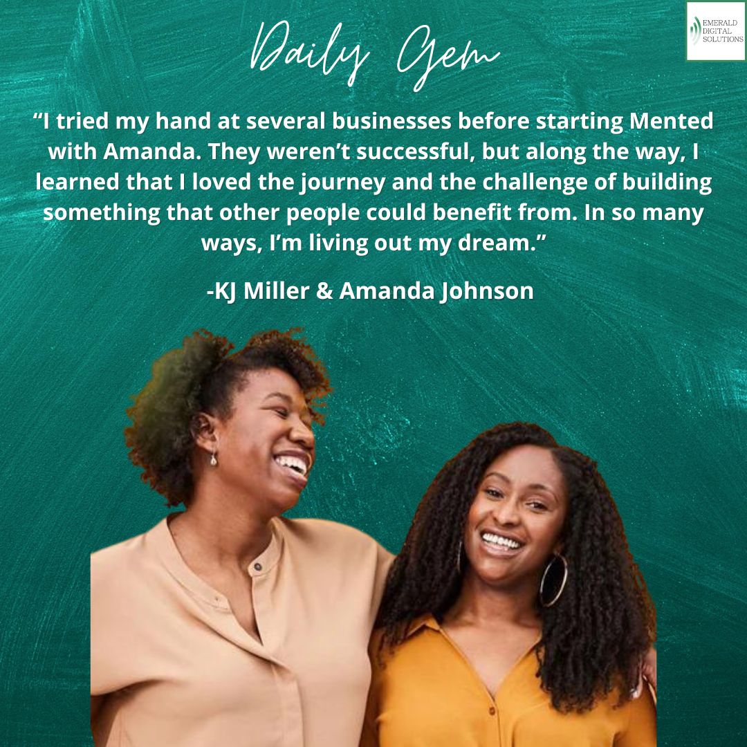 Emerald_Digi's tweet photo. How do you plan on living out your dream? Here's a gem from @MentedCosmetics  founders @iam_kj  &amp; @PrettyPensive  ✨

#leadership #inspiration #emeralddigitalsolutions #dcprfirm #scprfirm #dcmarketingfirm #scmarketingfirm #eds https://t.co/NOpK2aP4Du