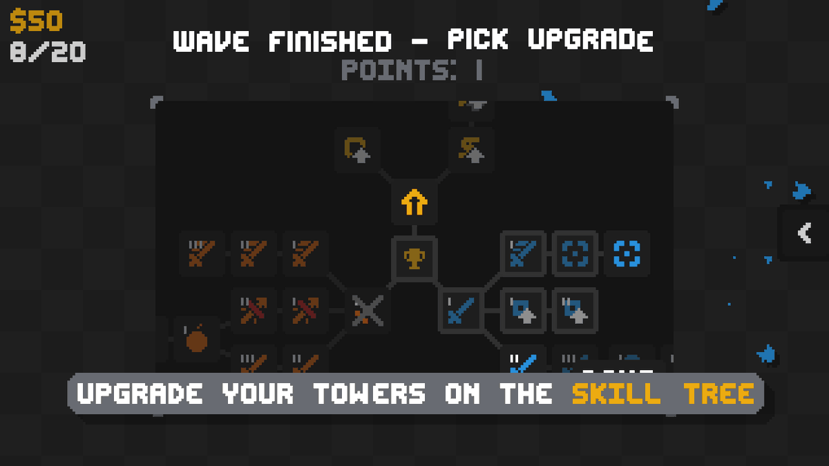 itchio's tweet photo. Torecower: Torecower is a arcade tower-defense minimalist game where you build automatic turrets to shoot enemies. 

https://t.co/Oe9SF32DNu https://t.co/bqk80h1okr