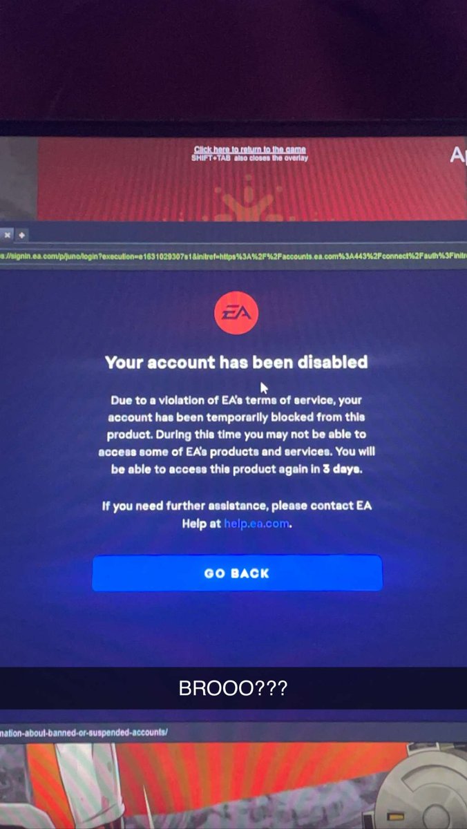 rtKiLo's tweet photo. @PlayApex @Respawn  why am i banned bro??? https://t.co/BvI7YN2kpK