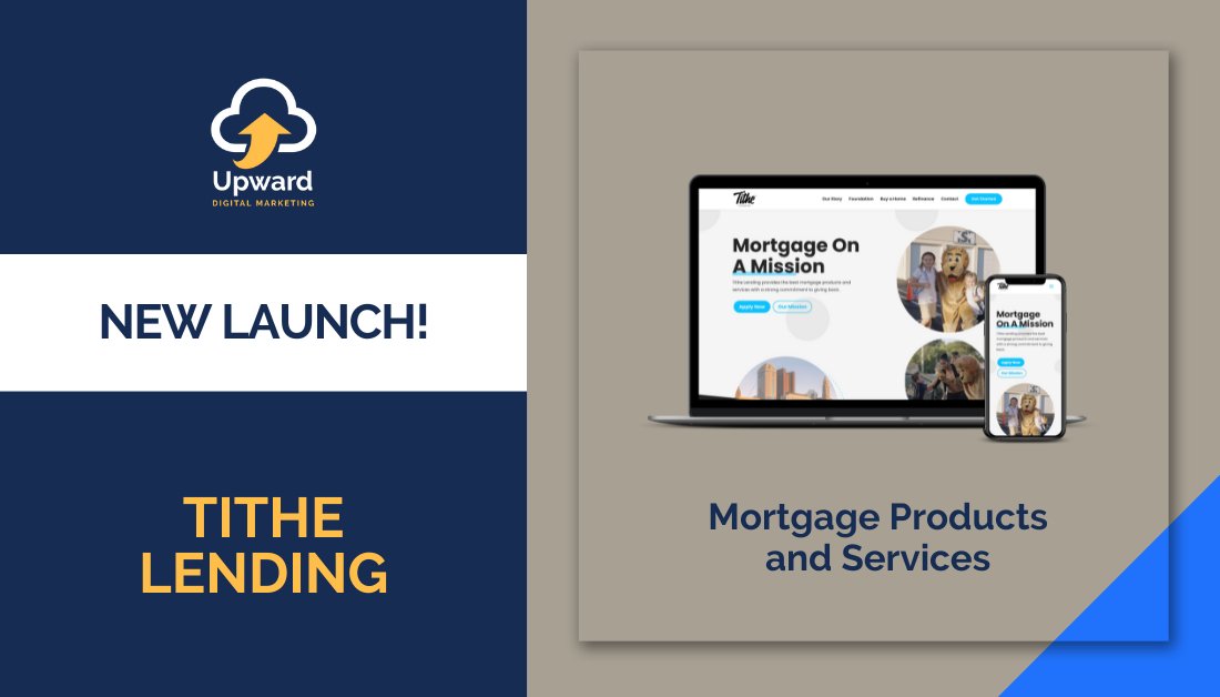 UpwardDigitalCo's tweet photo. New launch! 📷 Tithe Lending is a mortgage lender with the purpose of giving back to the community. We utilized imagery, video, and dedicated pages to accomplish this message.
See more of our projects in our portfolio: https://t.co/uQ1Dilw08F
#614columbus #findapro #webdesign https://t.co/1y4RlJy7j6