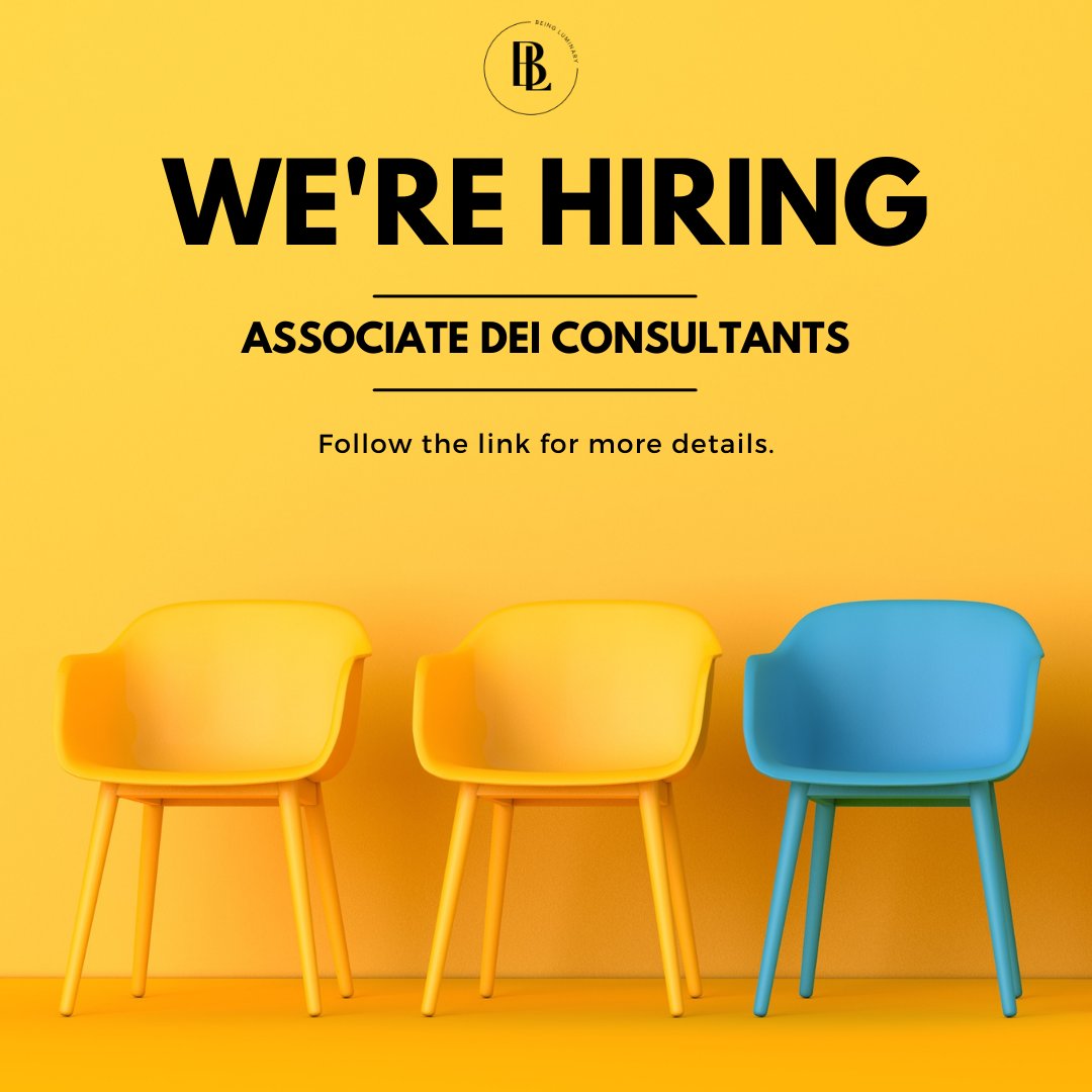 We are hiring Associate DEI Consultants. Please share and retweet friends in my network! @Vivgrant @benniekara @Clairerising @Penny_Ten @BAMEedNetwork @CharteredColl @LGBTedUK @DIIverseHub @DisabilityEdUK @DiverseEd2020 @emilymeadowsorg For more info: drive.google.com/file/d/1XhroAn…