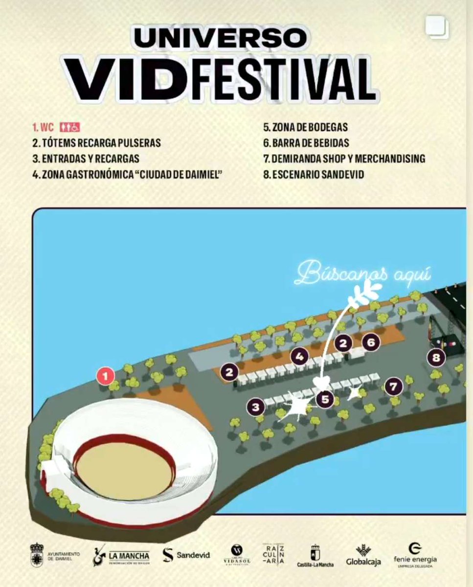 🥂🎸#ElProgreso y #VIDASOL os animan a asistir al #VidFestivalDaimiel del #29Abril, donde estarán también las 4 bodegas de VIDASOL, entre otras de la #DOLaMancha, y actuarán 13 artistas 🧑‍🎤