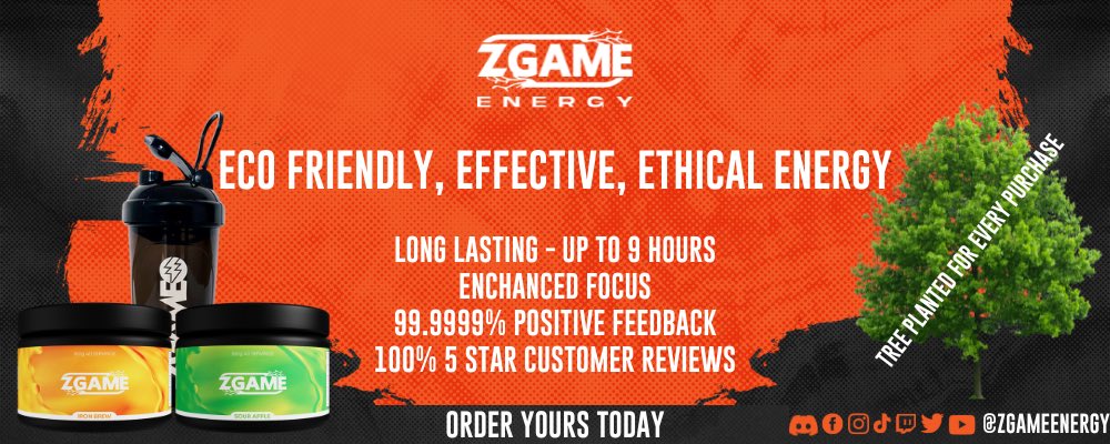 MrPhunk_'s tweet photo. Giving away a tub of @ZGameEnergy this Saturday live on Kick! 

How to enter:

👋🏻 Follow @MrPhunk_ &amp; @ZGameEnergy 
🧡 Retweet &amp; Like this tweet!!
💚 Follow me on https://t.co/5gXn8VgH2C
✅ Reply to tweet when done!

I will check 👀

Good luck!!!!! 
#ZGame #ZGameEnergy https://t.co/WpenS1DJ4n