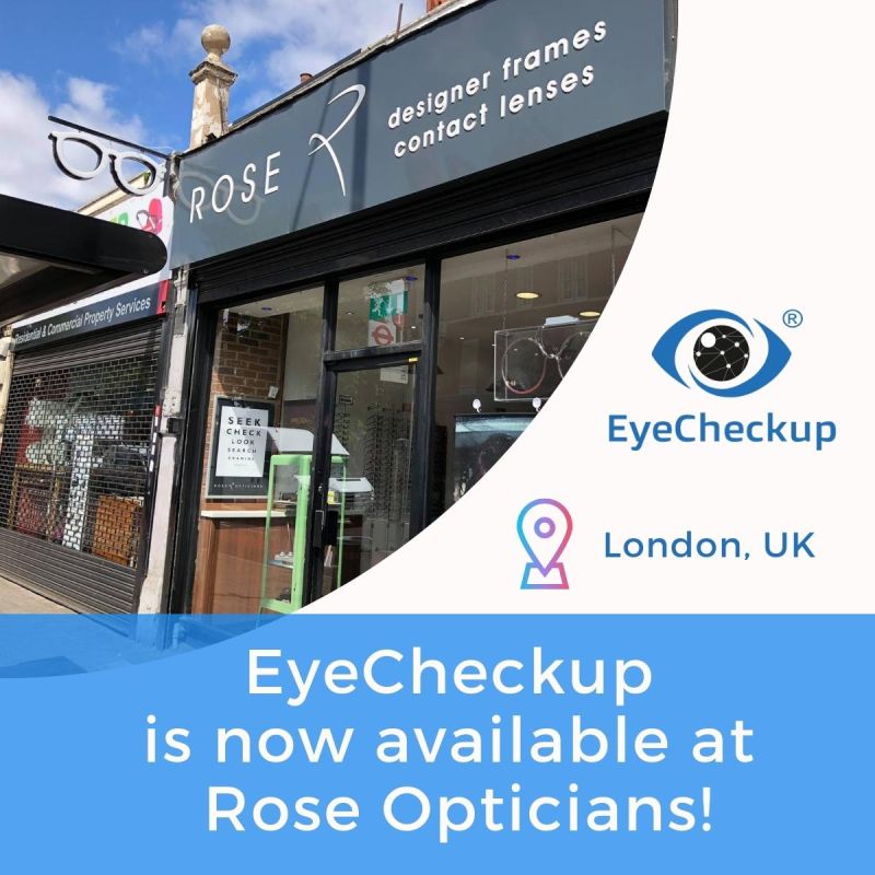 EyeCheckup - Early Diagnosis AI system (@eyecheckup) on Twitter photo EyeCheckup is Now Available at Rose Opticians!
#EyeCheckup #healthtech #eyehealth #NHS #London  #optometrist  #RetinaScan #AIEyeCare EyeCheckup is Now Available at Rose Opticians!
#EyeCheckup #healthtech #eyehealth #NHS #London  #optometrist  #RetinaScan #AIEyeCare