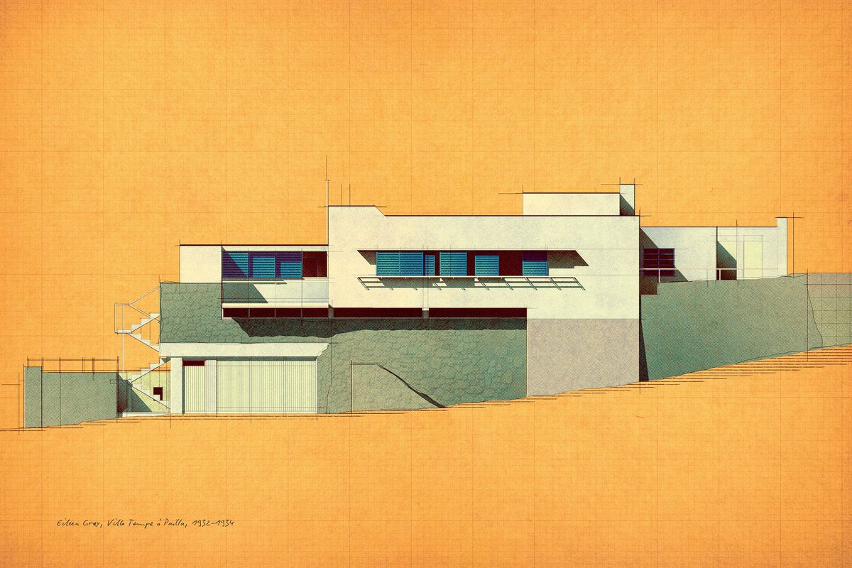 Eileen Gray, Villa Tempe à Pailla, 1932-1934 #architecture #100x100masterhouses