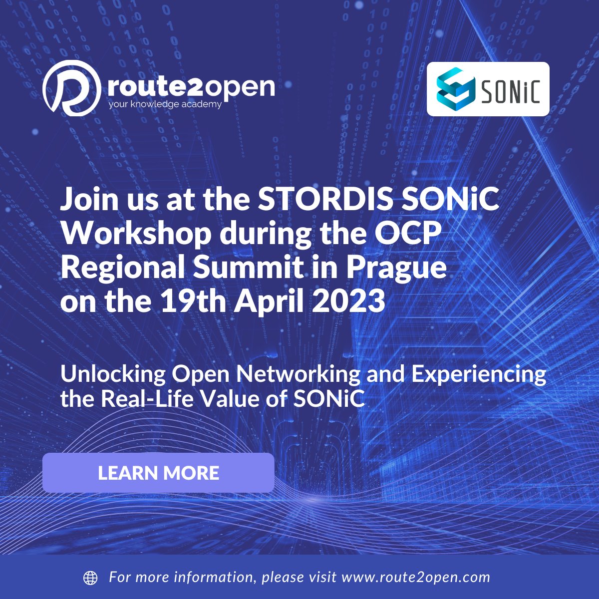 Discover how to unlock the power of Open Networking and #SONiC at the @STORDIS_GmbH workshop during the #OCPPrague23, on the 19th – 20th April 2023 in Prague! Meet us on Terrace 2B at 1:00 PM #OpenNetworking #LetsTalkSONiC lnkd.in/duYu9hrk