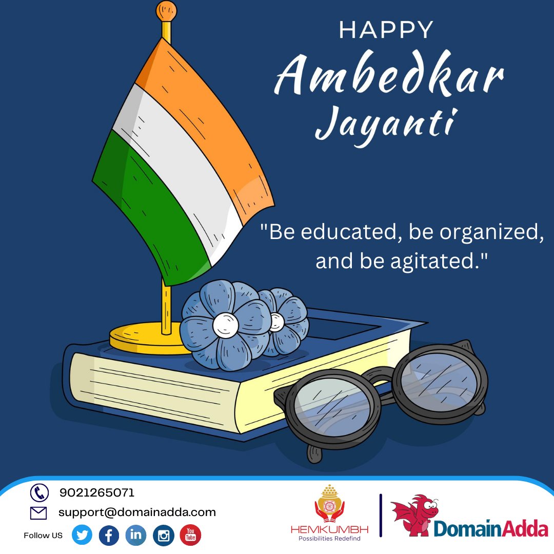 Dr. Ambedkar will always be remembered for giving us a constitution that binds us together. Happy Ambedkar Jayanti to everyone.

#AmbedkarJayanti #DrAmbedkar #14April #Ambedkar #HappyAmbedkarJayanti #AmbedkarJayanti2023