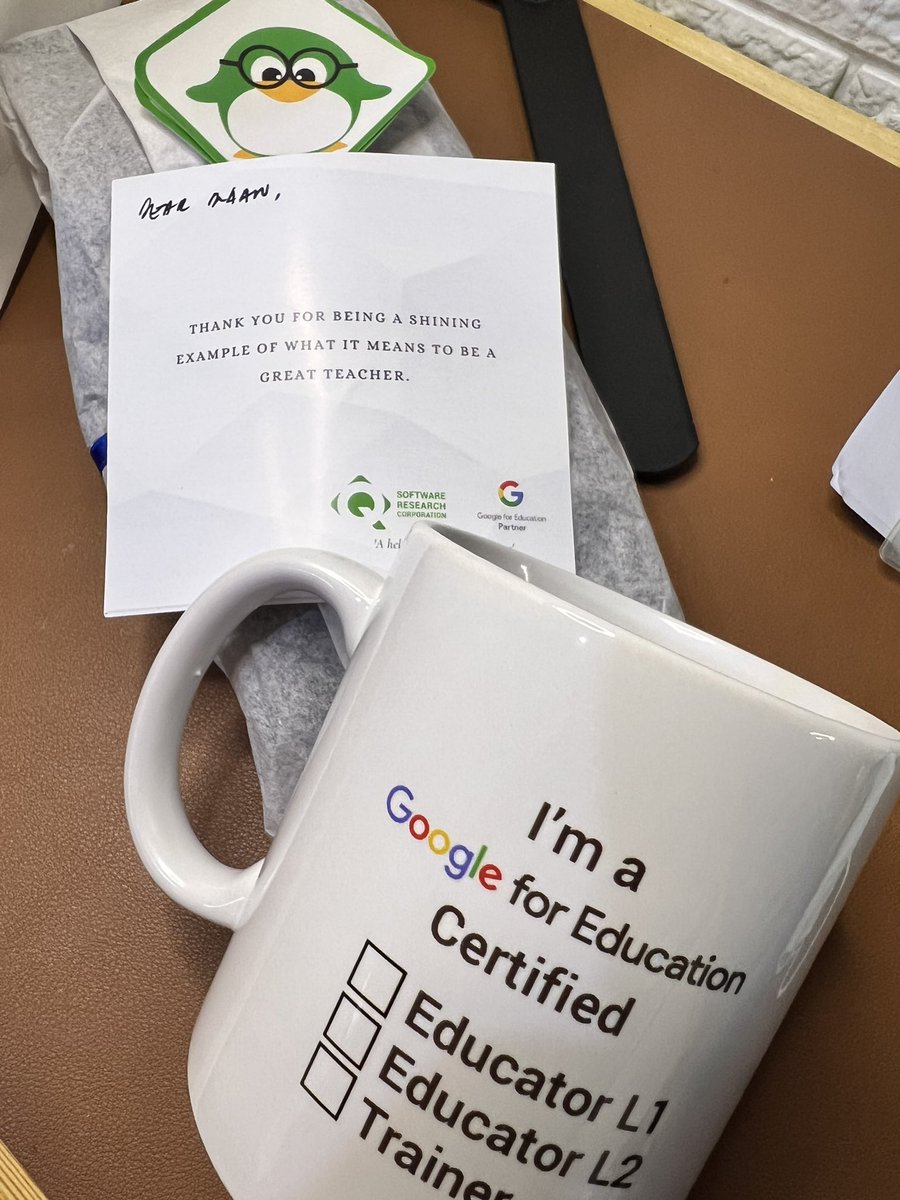 An unexpected package came in the mail today. Thank you to QSR and <a href="/Google/">Google</a>. Always happy to help with <a href="/GegProgram/">Google Educator Groups</a>!