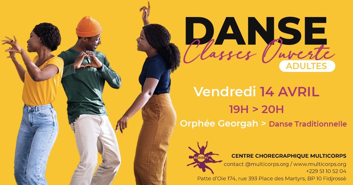 CC_Multicorps's tweet image. DANSE CLASSE OUVERTE !
Demain de 19h à 20h avec Orphée GEORGAH en danse traditionnelle. 
𝗘𝗻𝘁𝗿𝗲𝗲 𝗹𝗶𝗯𝗿𝗲 𝗲𝘁 𝗴𝗿𝗮𝘁𝘂𝗶𝘁𝗲 !
@orpheegeorgah 
#Dance 
#African  
#CentreChorégraphiqueMulticorps
