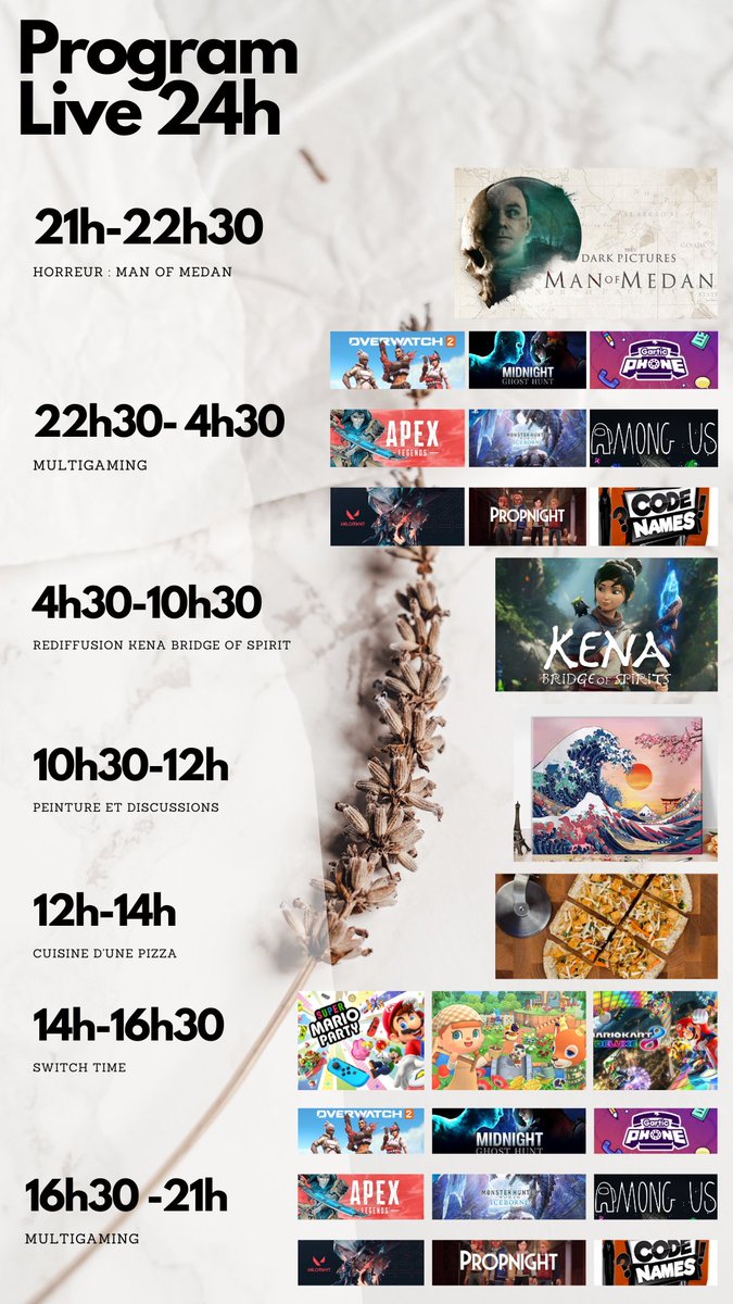 EleonorePicture's tweet photo. RDV Samedi 21h pour le Live 24h ! ✨
#twitchfr #twitch #stream #gamers https://t.co/l6E5DSzjiw