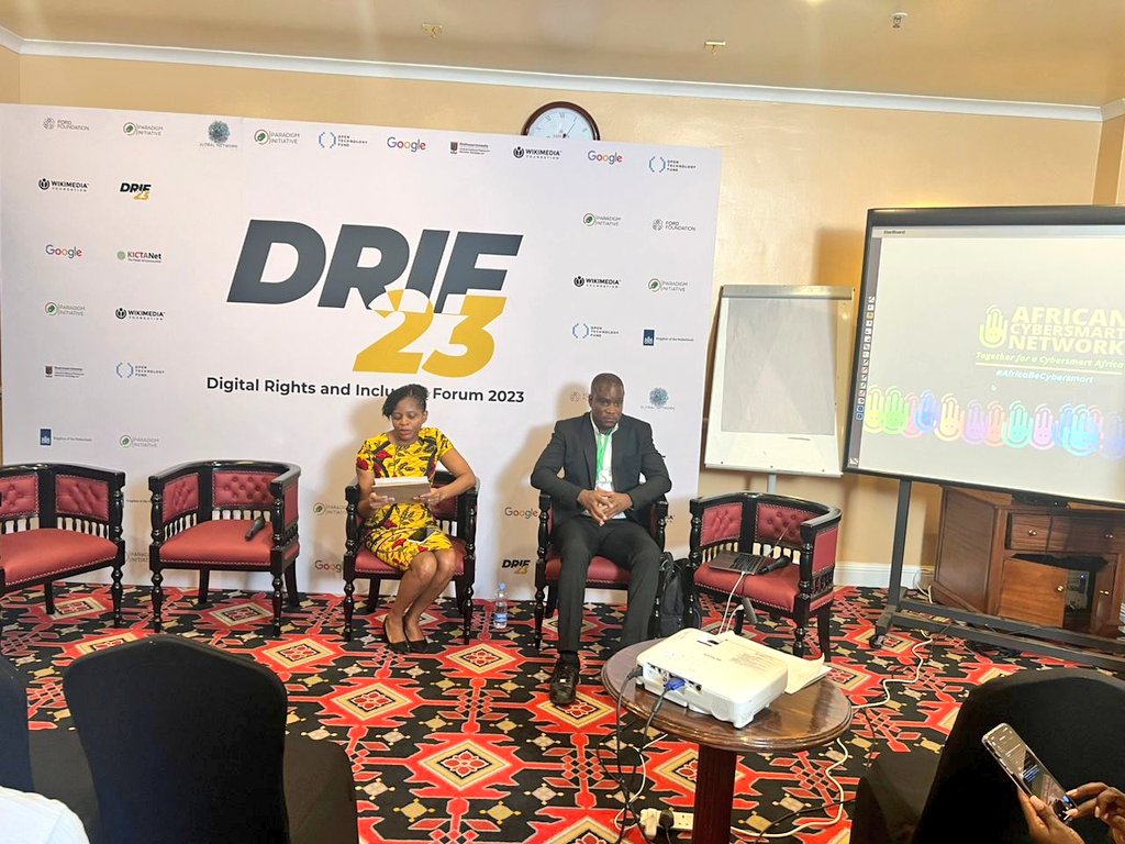 The <a href="/Afrocybersmart/">African Cybersmart Network</a> seeks to advance cyber security awareness in Africa. 

#AfricaBeCyberSmart #DRIF2023 <a href="/DavidMoepeng/">David Moepeng</a>