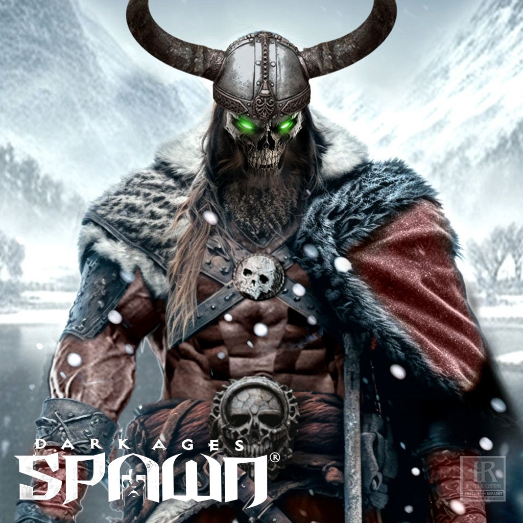 CustomsHunter's tweet photo. Spawn the Bloodaxe
Custom AI Art
In the freezing dead of the Realm of the Dead, Bloodaxe awoke. Valkerie's dazzling features fused with his armor, transforming him into Spawn the Bloodaxe. 
#AI_Spawn #hunter_r_customs #hellspawn #moviespawn #spawnfanart #spawnmcfarlane  #スポーン https://t.co/VY2IBwqvR3