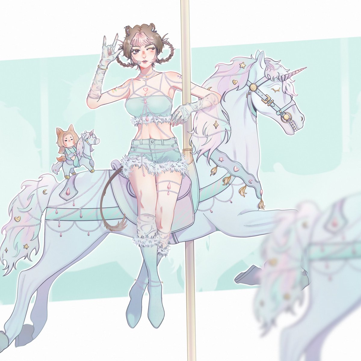 Deia_SMT's tweet photo. (เดเด้มารายงานตัวค่ะ🤟🏻🦄✨

เพิ่งเคยลงสีโทนพาสเทลครั้งแรกเลย สนุกมากๆ ขอบคุณที่ให้โอกาสได้ร่วมตี้น่ารักๆตี้นี้นะคะ🥺💖) https://t.co/wPo4E2QiSI