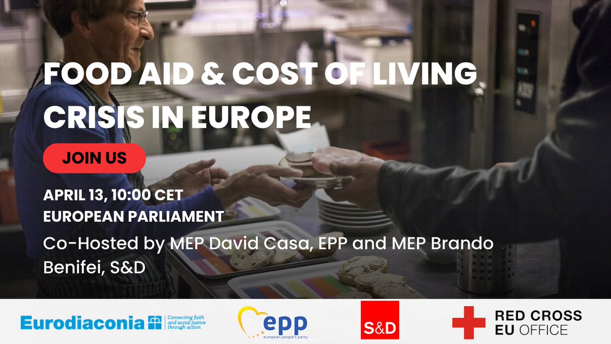 Our joint roundtable at the <a href="/Europarl_EN/">European Parliament</a> on #FoodAid &amp; #CostOfLivingCrisis with the <a href="/RedCrossEU/">RedCrossEU</a> is about to kick-off. Exciting speakers are about to share their insights on these crucial  issues, so don't miss out! You can follow the live stream here bitly.ws/CDPT