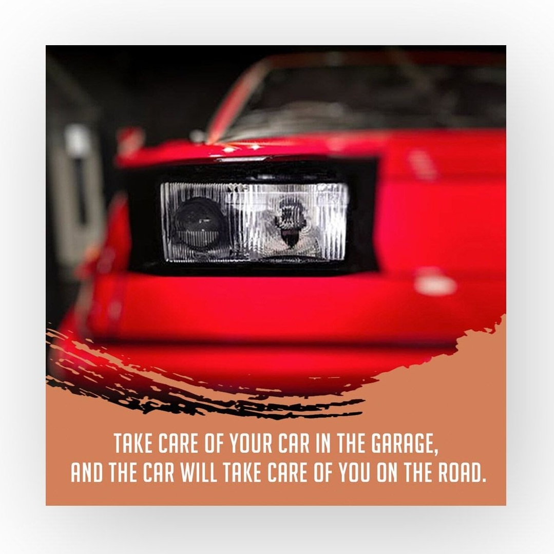 Yes! We totally agree...take care of that car!