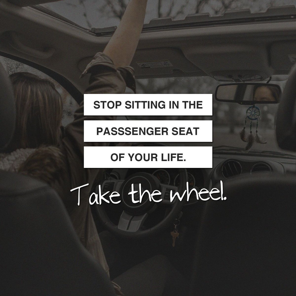 Absolutely...we definitely think you should take the wheel!