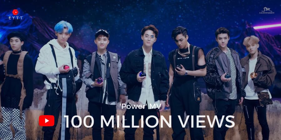 exolyoutubeteam's tweet photo. EXO 엑소 'Power' MV has reached 100 MILLION views  !! 🎉🎉🎉

- It is EXO’s 14th official music video to surpass this milestone.

Congratulations EXO and EXO-L 🦾

🔗https://t.co/ZEaHozEU9p 

#POWER100MViews
@weareoneEXO #EXO #엑소 https://t.co/fJ0oqGxILN