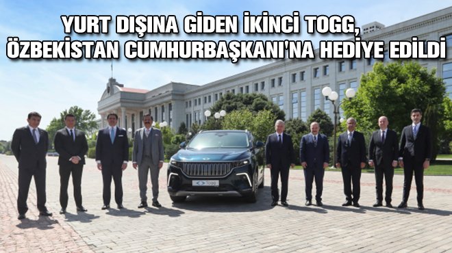 Yurt Dışına Giden İkinci TOGG, Özbekistan Cumhurbaşkanı'na Hediye Edildi kamyonum.com.tr/haber/Yurt-Dis… #TOGG #özbekistan #türkiye