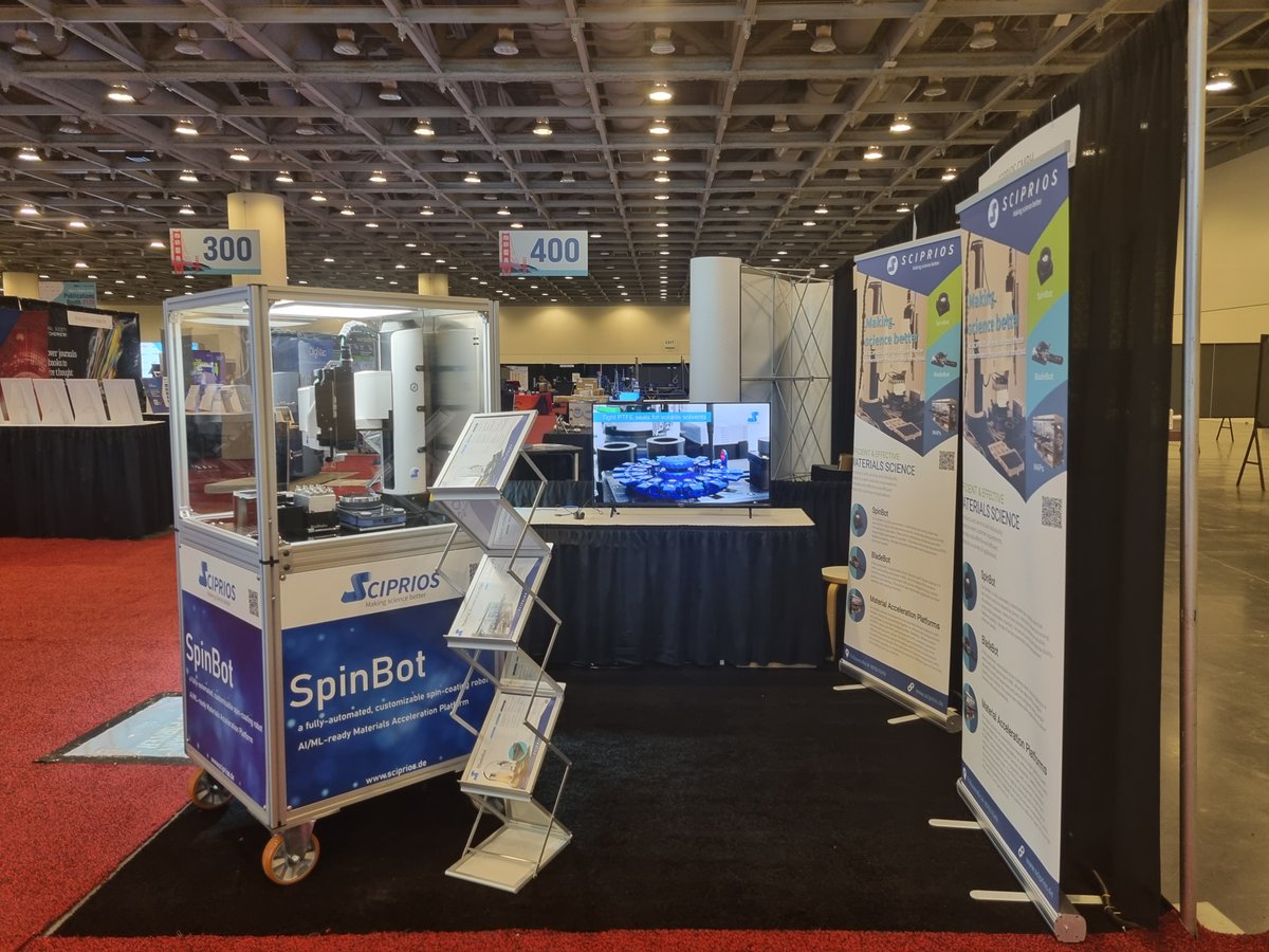 Come see the SpinBot in  action at the MRS Spring Meeting &amp; Exhibit in sunny San Francisco.   Place your orders soon so production can get started on automating your  work processes! #labautomation #solar #photovoltaics