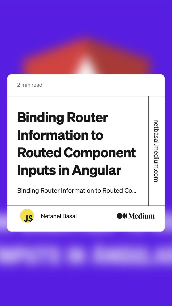 noelguiavieira's tweet image. Another step to streamline a common task. #angular #angular16
link.medium.com/jnVcFpYwXyb