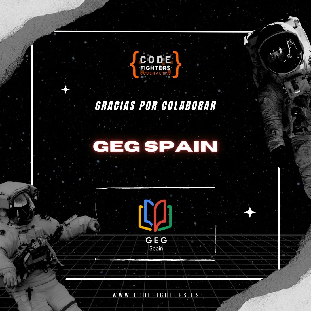 SomosCodenautas's tweet photo. Gracias a la colaboración de @GEGSpain @Asoc_AVAST y @JuegosRobotica que nos ayudan con la difusión de #CodeFighters
Participa 👇👇
https://t.co/53z6sTg9s1 https://t.co/PaMuHXOqOU