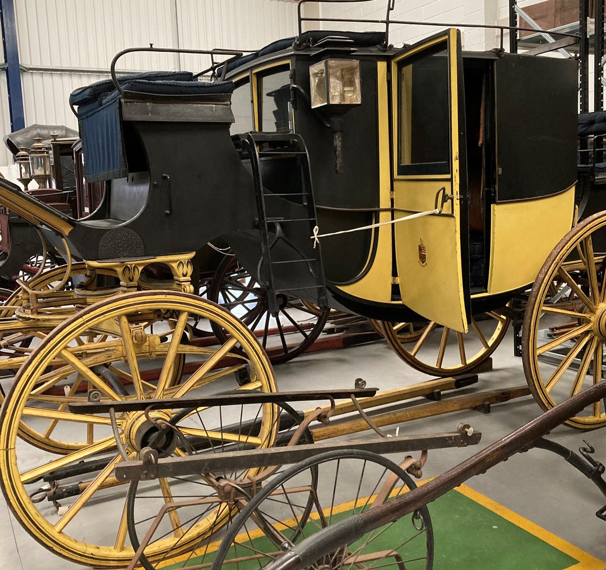 We are ready to welcome visitors to our sold-out carriage open day at our museum stores - we are looking forward to showing people behind the scenes and showing off our collections. Look out for tweets throughout the day. #OpenDay <a href="/HeritageFundM_E/">The National Lottery Heritage Fund Midlands & East</a>