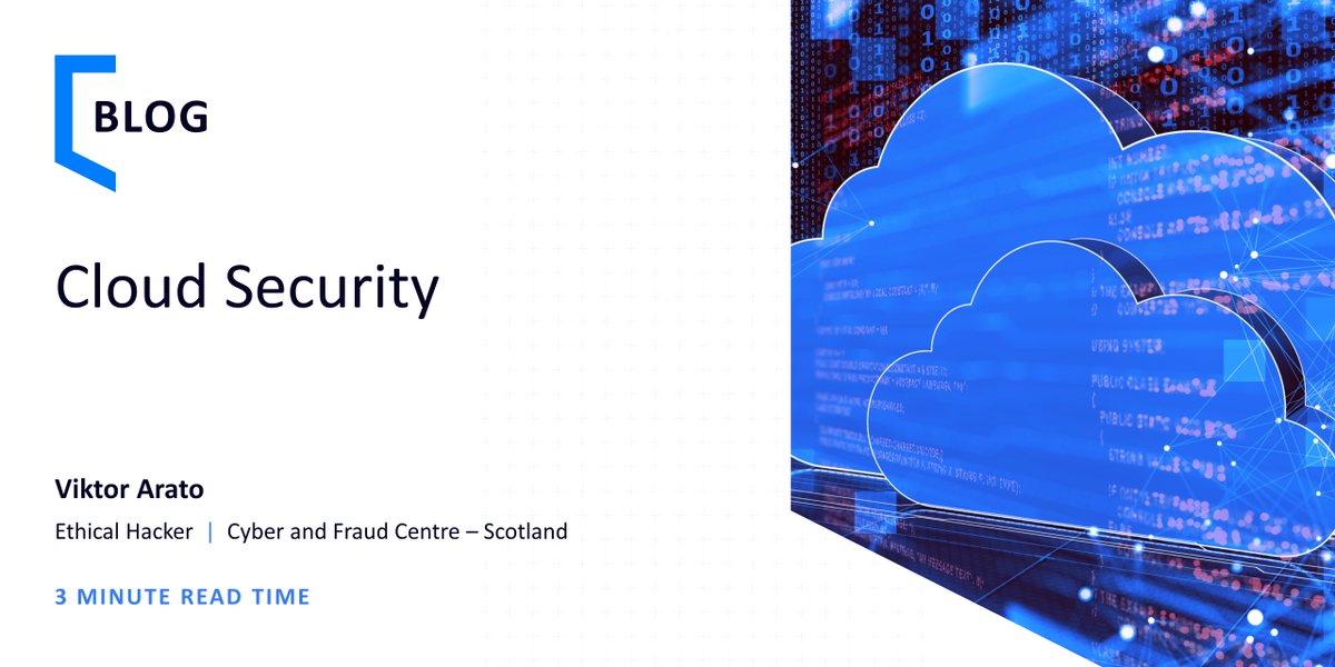 Implementing cloud services can benefit your organisation, and there are ways to ensure that your cloud environment is properly secured.

Read our latest blog written by #EthicalHacker, Viktor ➡️bit.ly/403HetN

#cybersecurity #cloudsecurity