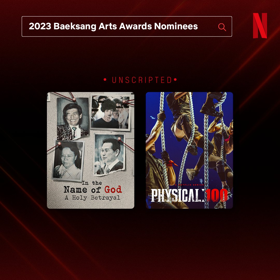NetflixID's tweet photo. Aku mau ngucapin SELAMAT buat 13 judul Netflix yang berhasil masuk nominasi di Baeksang Arts Awards 2023! 🎊 Udah nonton semua? Kalau belum, sikat tonton sekarang! 🔥 https://t.co/E3SHnZciNJ