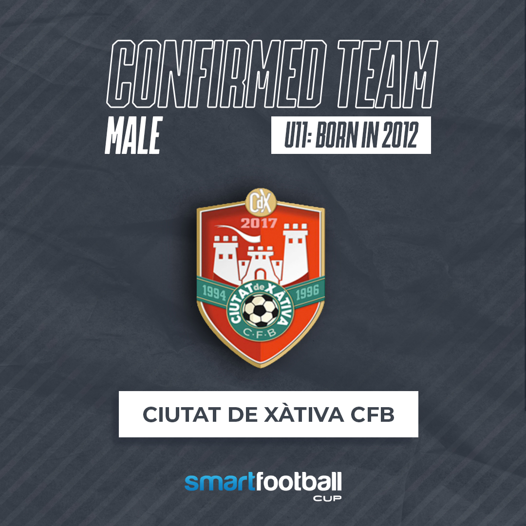 📣CONFIRMED TEAM📣 
CIUTAT DE XÀTIVA CFB confirms its attendance in the U11 Male Category⚽
-  
📣EQUIPO CONFIRMADO📣
El CIUTAT DE XÀTIVA CFB confirma su asistencia en la Categoría masculina SUB11⚽