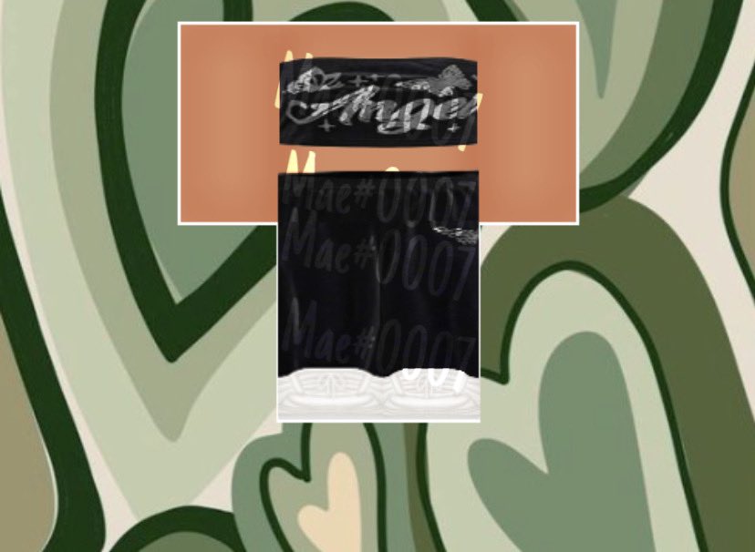 greenbricar's tweet photo. bidding this ( all with tax )

sb: 100
cb: 100 (in discord)
ib: 1k
dm Mae#0007 or comment to bid

#RobloxDevs #robloxclothes  #robloxclothing #Robloxdesign #robloxdesigner #RobloxCommissions #robloxcommission #robloxart #robloxartist #RobloxArtCommissions #RobloxUGC #ROBLOX https://t.co/rwbYGHxsaH
