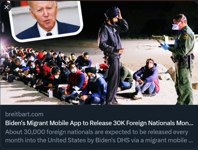 And the hits just keep on coming.
Get this.  

Now illegal aliens can use a mobile app to synchronize their calendar with our #BorderPatrol so as to SCHEDULE their unlawful invasion of our country.

I can't even with these motherfuckers comprising the #Biden Administration...…