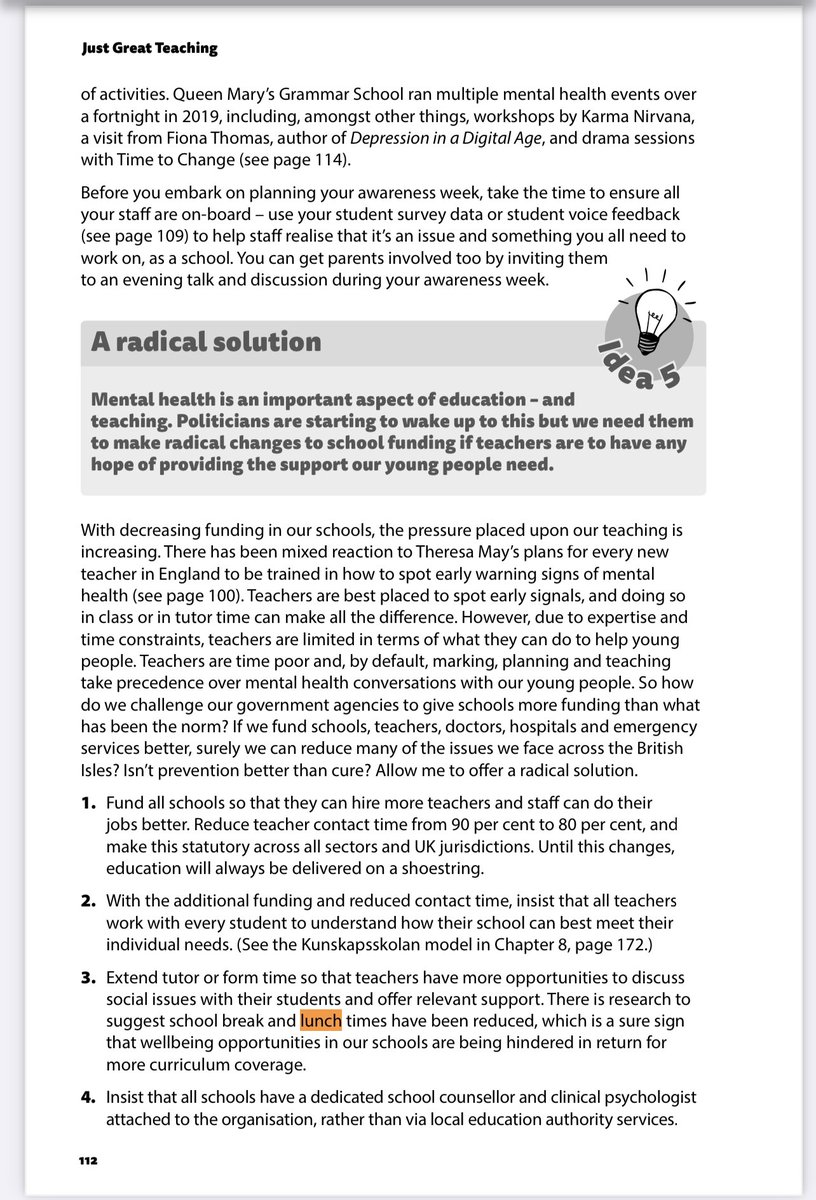 TeacherToolkit's tweet image. Did you know, that break and lunch time in schools has been reducing year on year (on average) over the last decade? 

#JustGreatTeaching