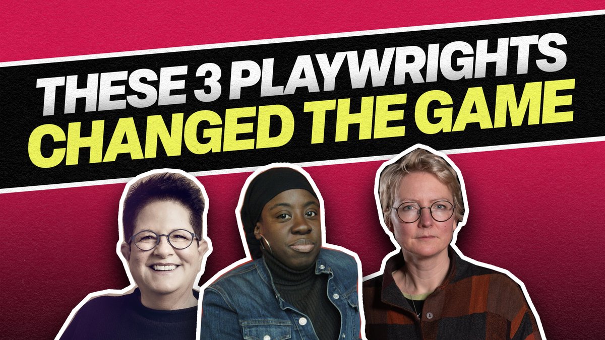 🟡🔴🟡 NEW VIDEO! 🔴🟡🔴

▶︎ 3 Writers You Need to Know | Zinnie Harris, Phyllis Nagy &amp; debbie tucker green

☞ These playwrights are phenomenal.

☞ They're desperately underappreciated.

☞ Find out all about them ⬇️

🖥 WATCH: youtu.be/tiISv3QP69s