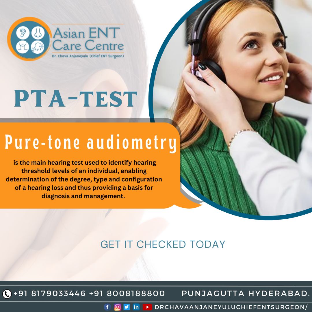 👉#DidYouKnow #DYK #DoYouKnow About #PureToneAudiometry #PTAtest #PureToneAudiometryTest is a behavioural test used to measure hearing sensitivity 👉Consult The #BestAudiologists at #AsianENTcareCentre
📲+918179033446
👉drchavaanjanentcarecentre.com/Puretone-Audio…
#PTAtesthyderabad