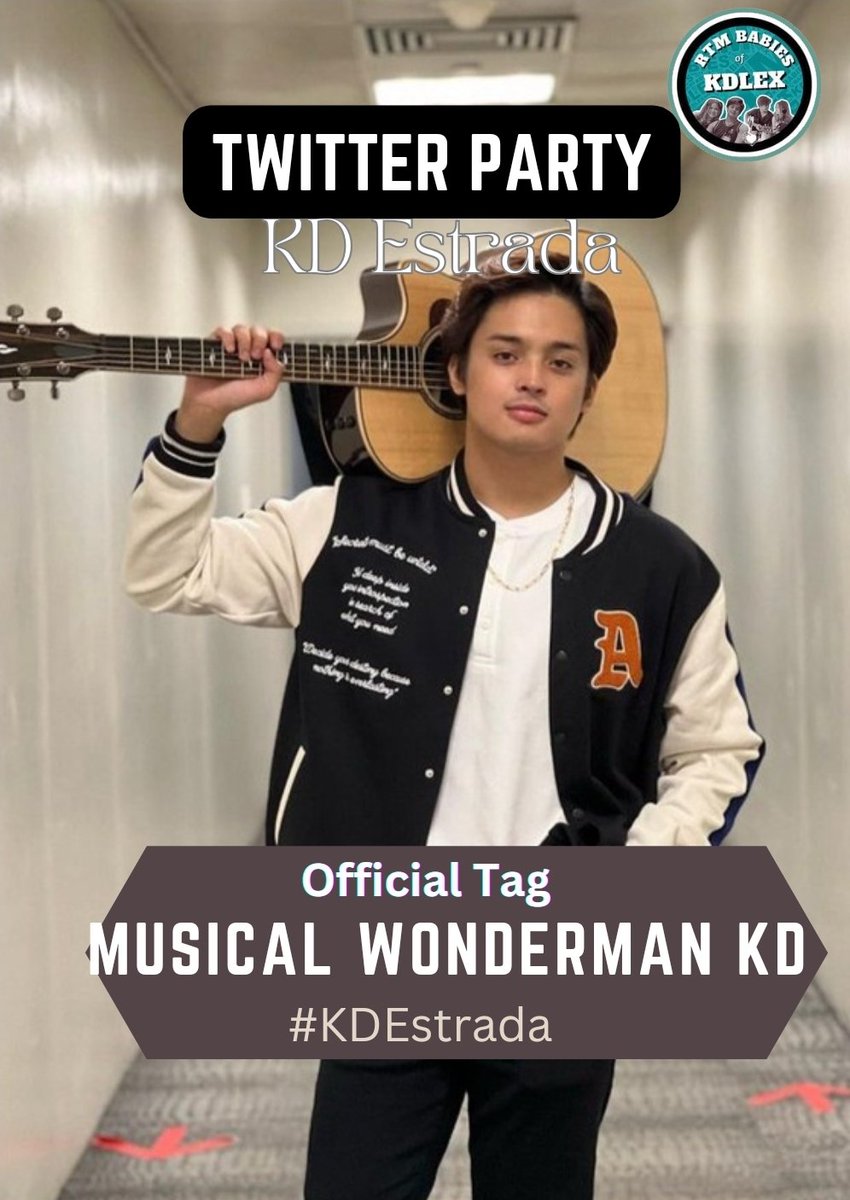 rtmbabieskdlex's tweet photo. Twitter Party for KD starts now!

Official Tagline:

MUSICAL WONDERMAN KD https://t.co/SOttVJGiF3