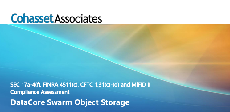 DataCore's tweet photo. ✅Ensure #Compliance for your data storage. Read the Compliance Assessment Report by #CohassetAssociates & learn how #DataCoreSwarm #ObjectStorage meets requirements to store & retain data as mandated by regulatory frameworks.
https://t.co/5sqLV9HC5k
#DataProtection #DataSecurity https://t.co/q7StFXLDdB