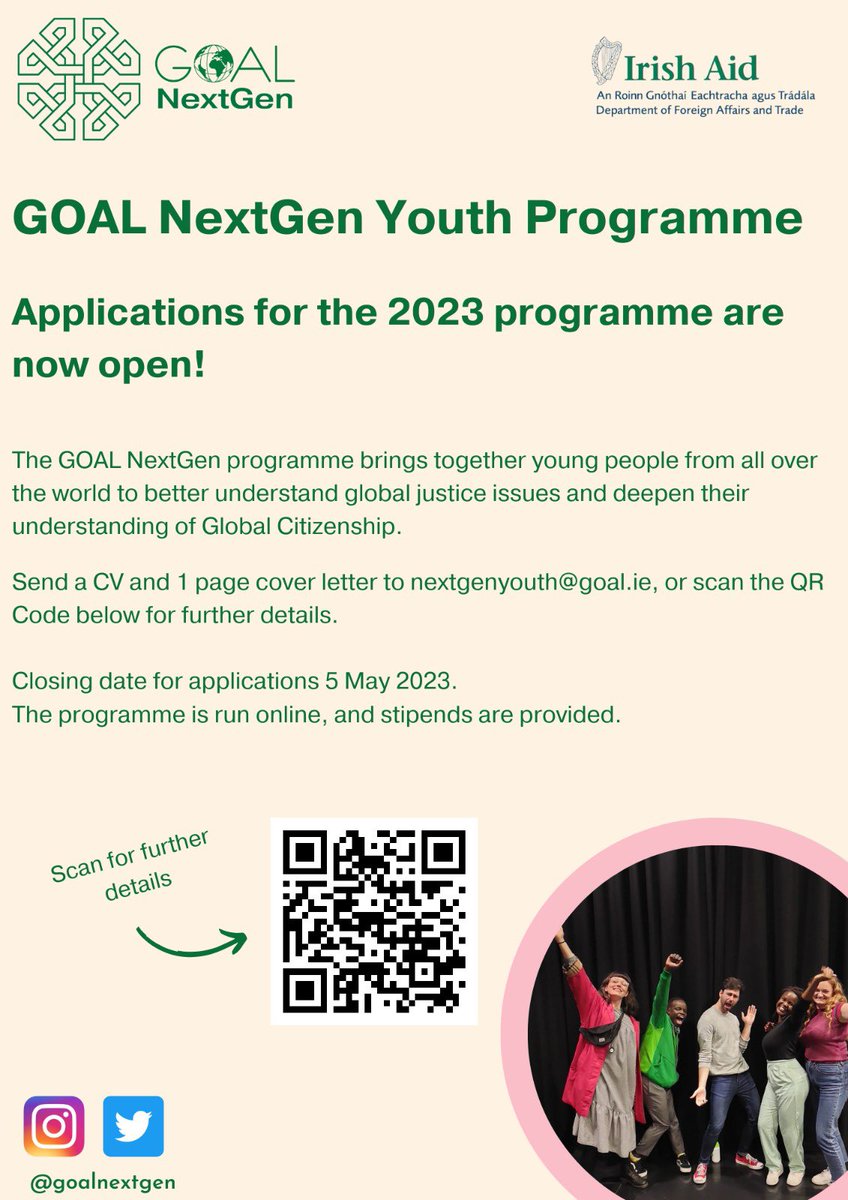 Are you a Zimbabwean youth aged 18-25 years?

Are you interested in a building your knowledge on global citizenship?

The 2023 NextGen youth program application window is open. Apply and network with other young people from different walk of life.