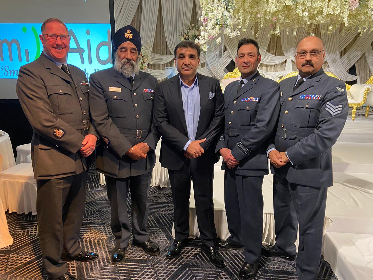 Many thanks to all from Smile Aid and DM TV for your kind invite to the iftari dinner. Great host and honoured to be amongst so many working towards community support, your RAF Engagement Team
